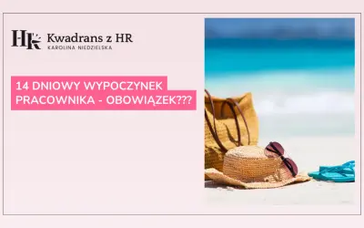 Wczasy pod gruszą: 14 dni kalendarzowych czy 10 dni roboczych? Słomkowy kapelusz, okulary i torba plażowa na tle turkusowego morza.