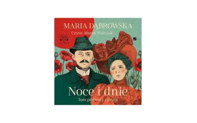 Maria Dąbrowska, autorka nocy i dni, w ilustracji z parą i makami.
