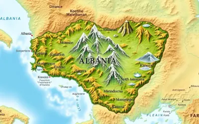 Gdzie leży Albania mapa? Odkryj jej położenie i sąsiadów