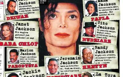 Janet Jackson i jej rodzeństwo: Tata, Mama, Tito, Marlon, Randy, Jackie, Jermaine i La Toya Jackson.