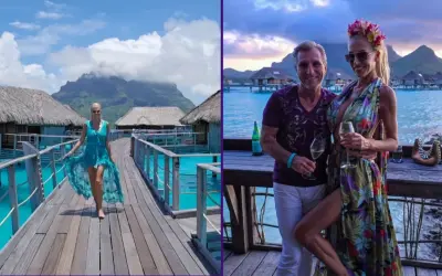 Aneta Glam z partnerem cieszą się rajskimi wakacjami na Bora Bora.