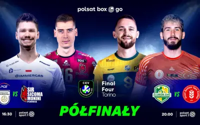 Siatkówka mężczyzn liga mistrzów: półfinały w Toruniu. Zmierzą się Projekt Warszawa z Sir Sicoma Monini Perugia i Aluron CMC z Ziraat Bankasi.