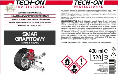 Smar grafitowy do połączeń gwintowych, wielowpustowych i otwartych powierzchni zębatych. Zapewnia przyczepność do metali i odporność na temp. do 60°C.