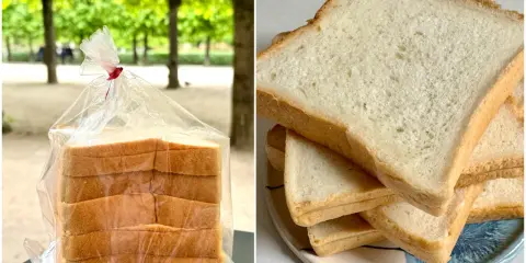 Tranches de pain de mie emballées et empilées. Une image qui donne envie de savoir comment faire un bon pain.