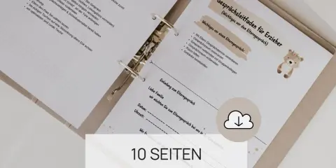 Leitfaden für das Elterngespräch mit Checkliste und Einladungsvorlage.