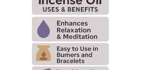 Huile essentielle encens : améliore relaxation, méditation, facile à utiliser en diffuseurs et bracelets, aromathérapie naturelle pour la maison et rituels.
