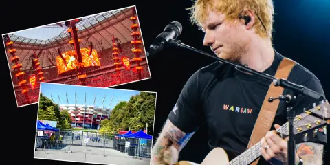 Ed Sheeran w Warszawie. Tysiące ludzi na koncercie na Stadionie Narodowym.