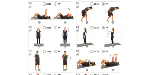 Guide d'exercices avec haltères à la maison : mouvements au sol, debout et fentes pour un entraînement complet.