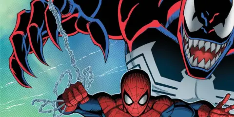 Spider-Man walczy z groźnym Carnage'em w grze The Amazing Spider-Man 2.
