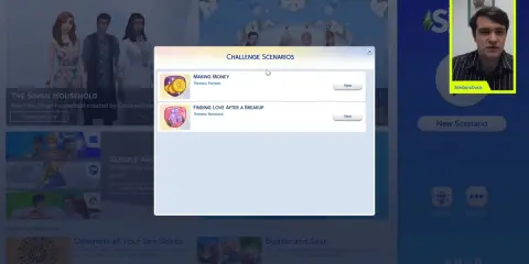 Wybieraj spośród scenariuszy w The Sims 4: "Robienie pieniędzy" lub "Znalezienie miłości po rozstaniu".