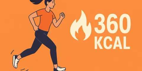 Kobieta biegnie, spalając 360 kcal. Dowiedz się, ile kalorii spala bieganie!