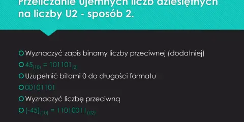 Ujemne ułamki binarne: ZM i U2. Zrozum, jak działa komputer