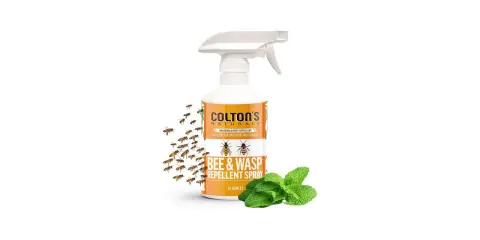 Spray Colton's Naturals, co odstrasza osy, z miętą i pszczołami.