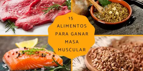 Carne roja, salmón, lentejas y trigo sarraceno: alimentos para ganar masa muscular.