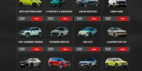 Galería de candidatos a coche del año, mostrando diversos modelos de distintas marcas de coches.