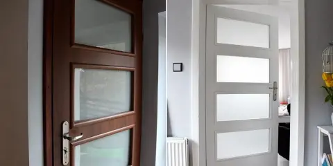 Przed i po: metamorfoza drzwi z okleiny. Z brązowych na białe, jak odnowić drzwi z okleiny.