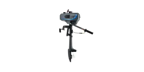 Moteur hors-bord YADAO gris, idéal pour les petites embarcations. Avis sur ce moteur hors-bord YADAO.