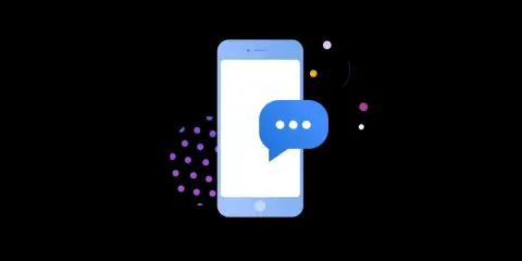 Telefon z ikoną czatu. Dowiedz się, jak wyłączyć pocztę głosową, aby uniknąć niechcianych wiadomości.