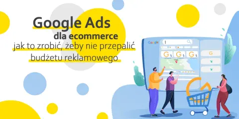 Google Ads dla ecommerce: jak efektywnie zarządzać budżetem reklamowym. Wizualizacja pokazuje ludzi analizujących wyniki wyszukiwania Google.