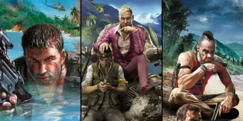 Trzech bohaterów z gier Far Cry, w tym Pagan Min i Vaas. To najlepszy Far Cry, jaki można sobie wyobrazić!