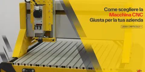 Macchina CNC gialla, ideale per la tua azienda. Scopri come scegliere quella giusta con il nostro articolo.