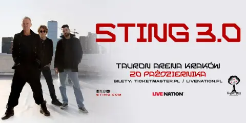 Sting 3.0 w Tauron Arena Kraków 20 października. Dowiedz się, ile trwa koncert Stinga i kup bilety na Ticketmaster.pl.