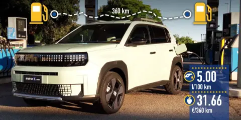 Nuova Fiat Panda a benzina: 360 km percorsi con 5.00 l/100 km e un costo di 31.66 €.