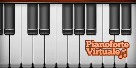Tasti di un pianoforte virtuale, pronti per creare musica.