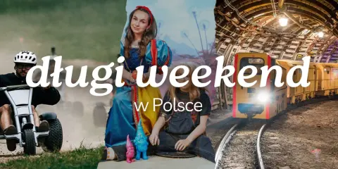 Długi weekend w Polsce: jazda na rowerze, baśniowe postacie i kolejka w kopalni.