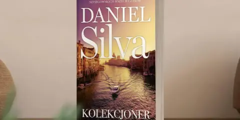 Okładka książki "Kolekcjoner" Daniela Silvy, autora najlepszych powieści szpiegowskich. Idealna pozycja do rozpoczęcia przygody z jego twórczością.
