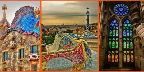 Mosaicos vibrantes y arquitectura orgánica, el estilo art nouveau de Gaudí cobra vida en estas icónicas obras de Barcelona.