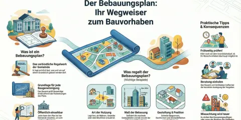 Der Bebauungsplan ist ein Regelwerk, das festlegt, was und wie auf einem Grundstück gebaut werden darf. Er ist die Grundlage für jede Baugenehmigung.