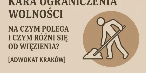 Kara ograniczenia wolności: czym jest i jak odróżnić ją od więzienia? Ilustracja przedstawia osobę wykonującą prace społeczne.