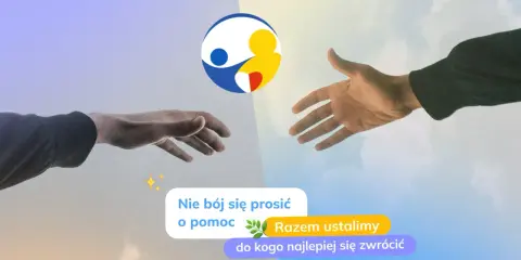 Dwie dłonie wyciągnięte ku sobie, symbolizujące pomoc. Czy psycholog to lekarz? Razem ustalimy, do kogo najlepiej się zwrócić.
