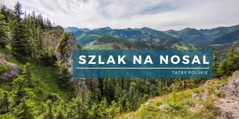 Malowniczy szlak na Nosal w Tatrach Polskich. Góry porośnięte lasem, skaliste zbocza i piękny widok.