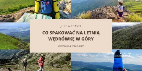 Letnia wędrówka w góry: plecak, mapa, butelka wody i piękne widoki. Dowiedz się, co spakować w góry latem.