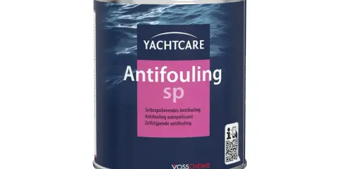 Boîte d'antifouling écologique Yachtcare SP, pour protéger votre bateau des salissures marines.