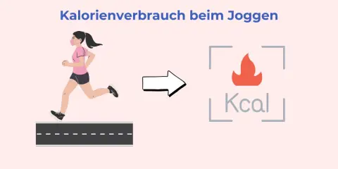 Eine Frau joggt und verbrennt dabei Kalorien. 30 min joggen kalorien frau.