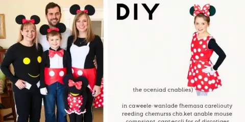 Stwórz strój Myszki Minnie DIY: łatwy poradnik bez szycia!
