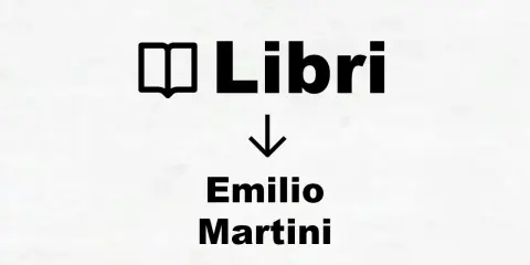 Icona libro e freccia indicano "Libri Emilio Martini ordine cronologico".