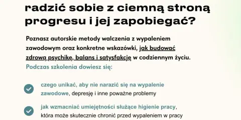 Szkolenie o przeciwdziałaniu wypaleniu zawodowemu u stomatologów. Dowiedz się, jak budować zdrową psychikę i satysfakcję w pracy.