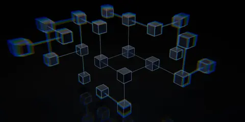 Sieć połączonych sześcianów, przypominająca blockchain. Co to jest?