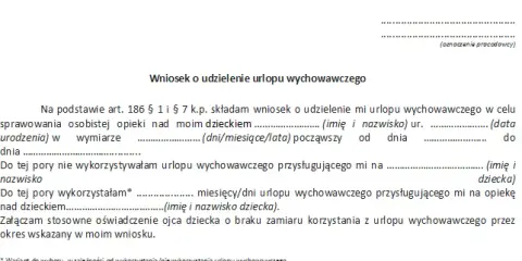 Wniosek o urlop wychowawczy: Kiedy złożyć i jak uniknąć pomyłek?