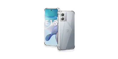 Przezroczyste etui ochronne na telefon Moto E13.