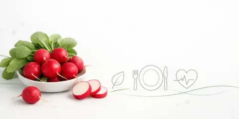 Świeże rzodkiewki w misce, symbolizujące zdrowy posiłek. Niska rzodkiewka kcal to idealny dodatek do diety.