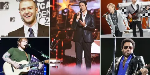 Justin Timberlake, Ed Sheeran, Ricky Martin, Rod Stewart, i Lenny Kravitz. Ile trwa support przed koncertem? Zależy od artysty!