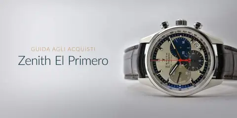Orologio Zenith El Primero con quadrante argentato e cronografi, cinturino in pelle marrone. Guida all'acquisto.