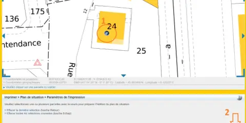 Plan cadastral d'Annecy, une parcelle est sélectionnée pour un projet de **dp mairie photovoltaïque**.