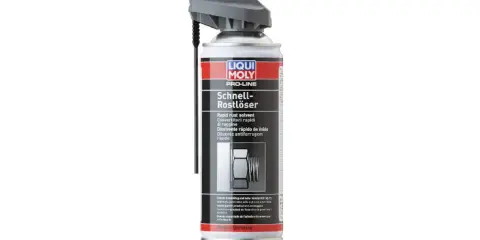 Spray Liqui Moly para saber como quitar el óxido del metal. Elimina rápidamente el óxido de piezas metálicas.