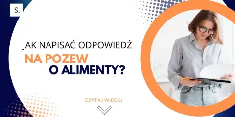 Młoda kobieta w okularach analizuje dokumenty, przygotowując odpowiedź na pozew o alimenty.